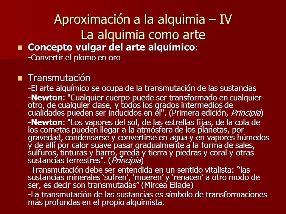 Aproximación a la alquimia – IV La alquimia como arte