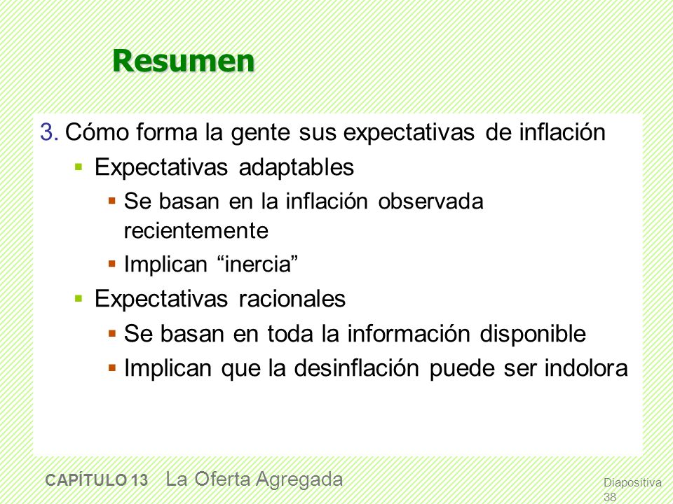 Resumen 3. Cómo forma la gente sus expectativas de inflación