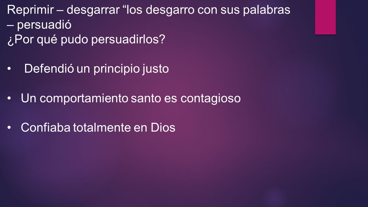 Reprimir – desgarrar los desgarro con sus palabras – persuadió