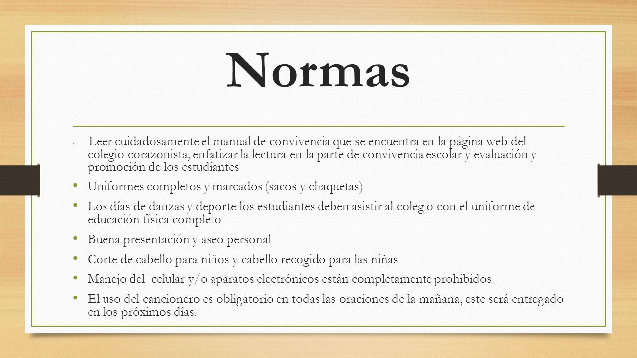 Normas Uniformes completos y marcados (sacos y chaquetas)