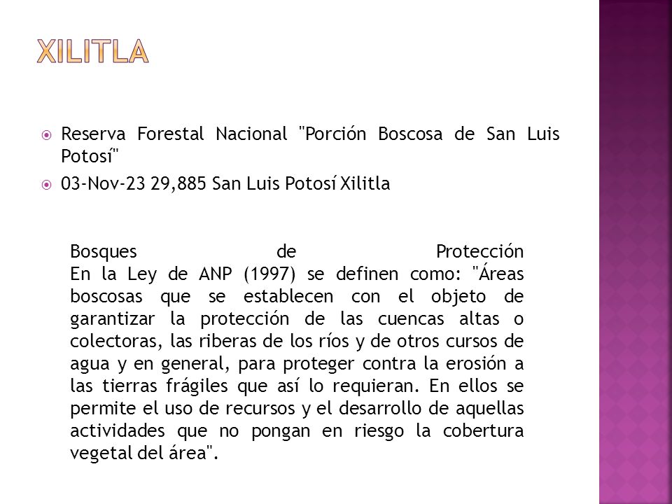 Xilitla Reserva Forestal Nacional Porción Boscosa de San Luis Potosí