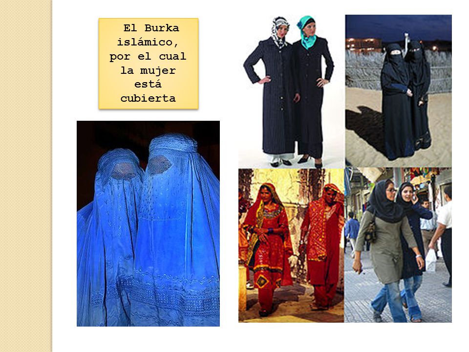 El Burka islámico, por el cual la mujer está cubierta