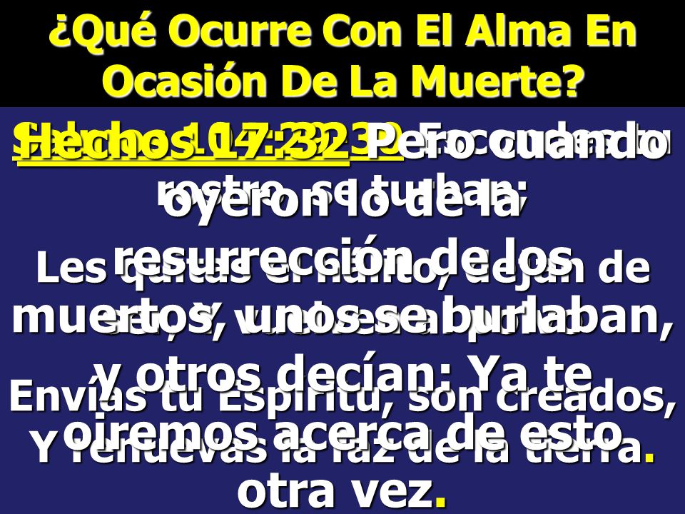 ¿Qué Ocurre Con El Alma En Ocasión De La Muerte