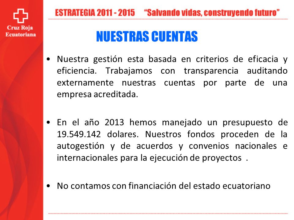 NUESTRAS CUENTAS