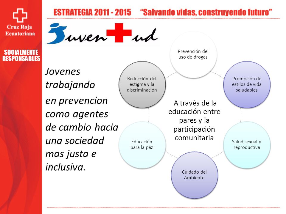 A través de la educación entre pares y la participación comunitaria