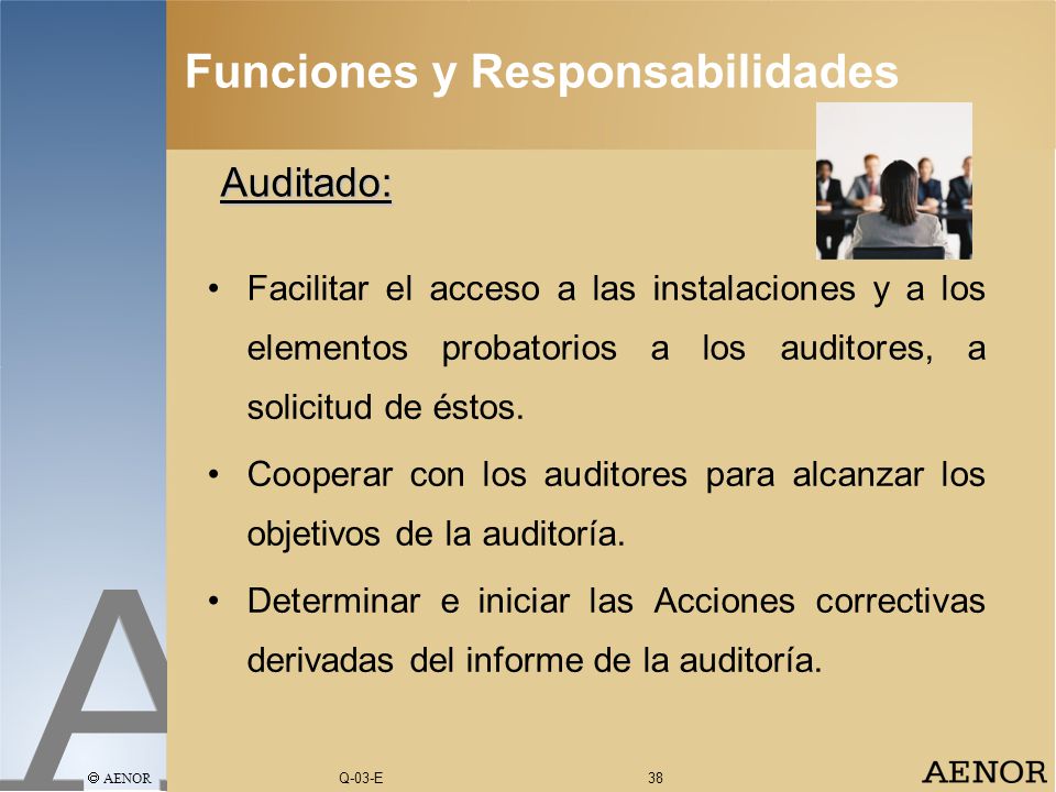 Equipo Auditor Auditor Jefe Auditores Observadores Consultores