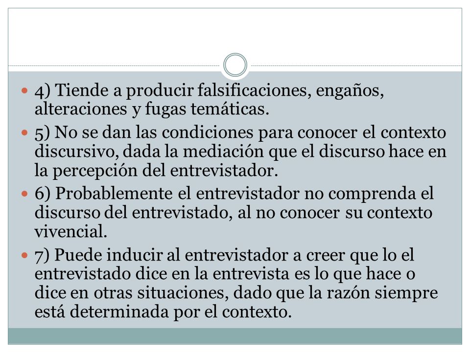 4) Tiende a producir falsificaciones, engaños, alteraciones y fugas temáticas.