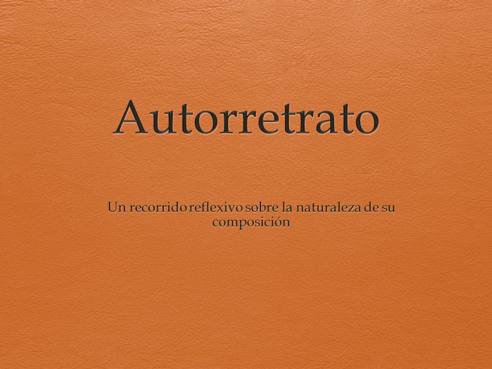 Un recorrido reflexivo sobre la naturaleza de su composición