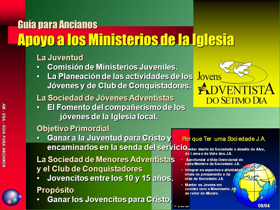 Guía para Ancianos Apoyo a los Ministerios de la Iglesia