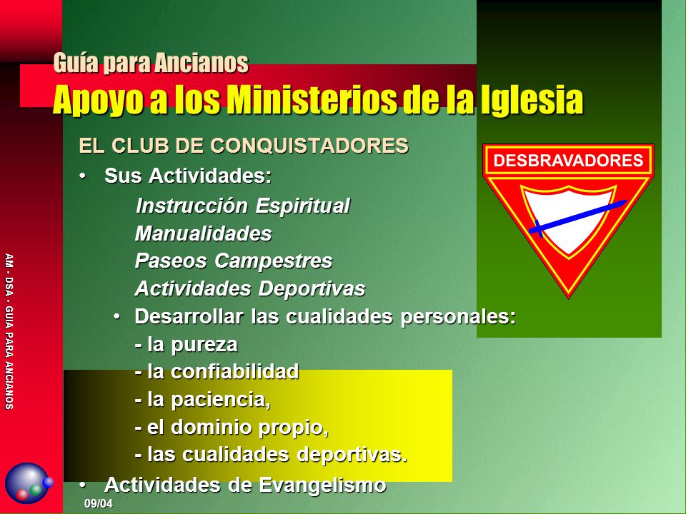 Guía para Ancianos Apoyo a los Ministerios de la Iglesia