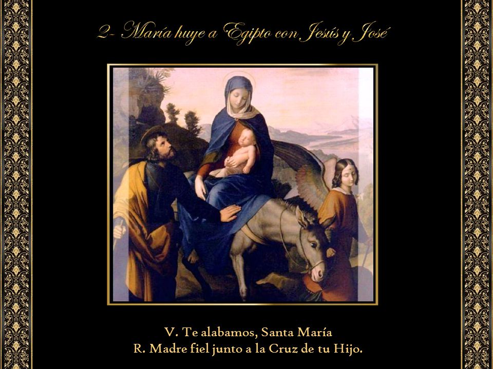 V. Te alabamos, Santa María R. Madre fiel junto a la Cruz de tu Hijo.