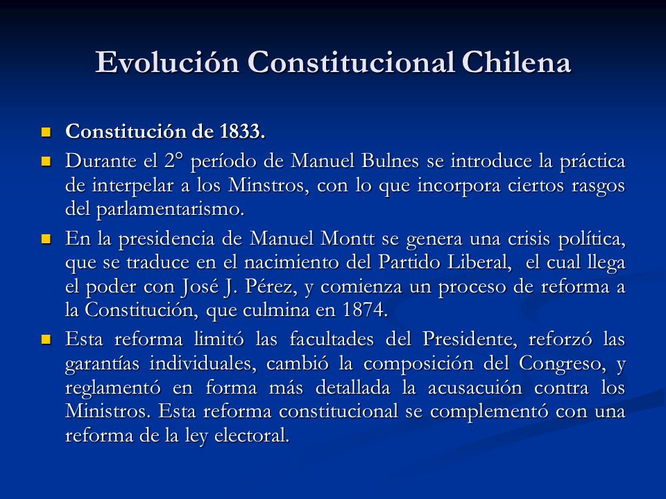 Evolución Constitucional Chilena