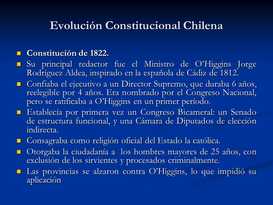 Evolución Constitucional Chilena