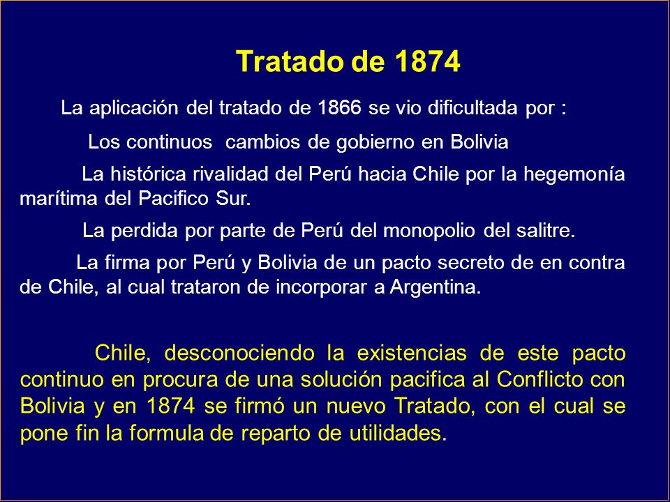 La aplicación del tratado de 1866 se vio dificultada por :