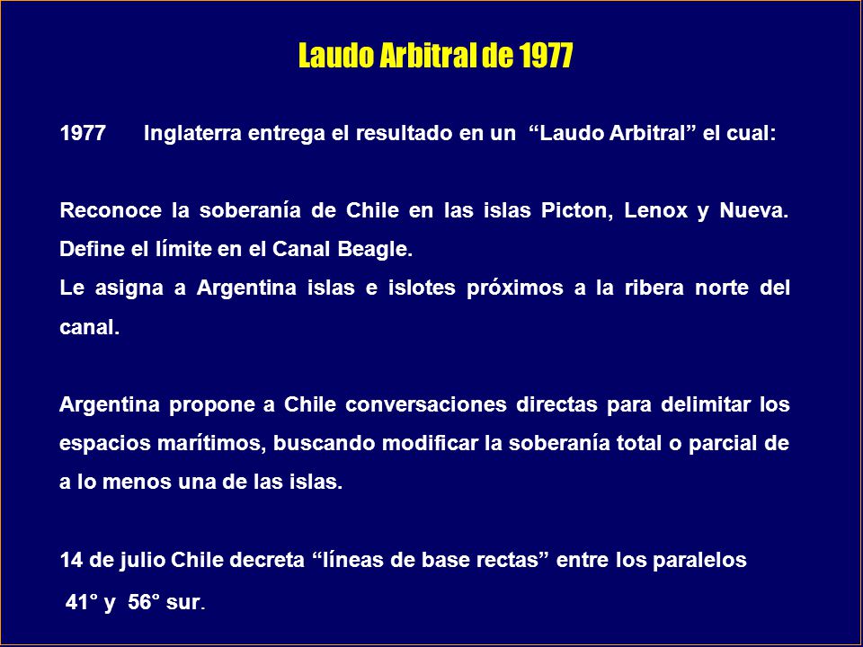 Laudo Arbitral de Inglaterra entrega el resultado en un Laudo Arbitral el cual: