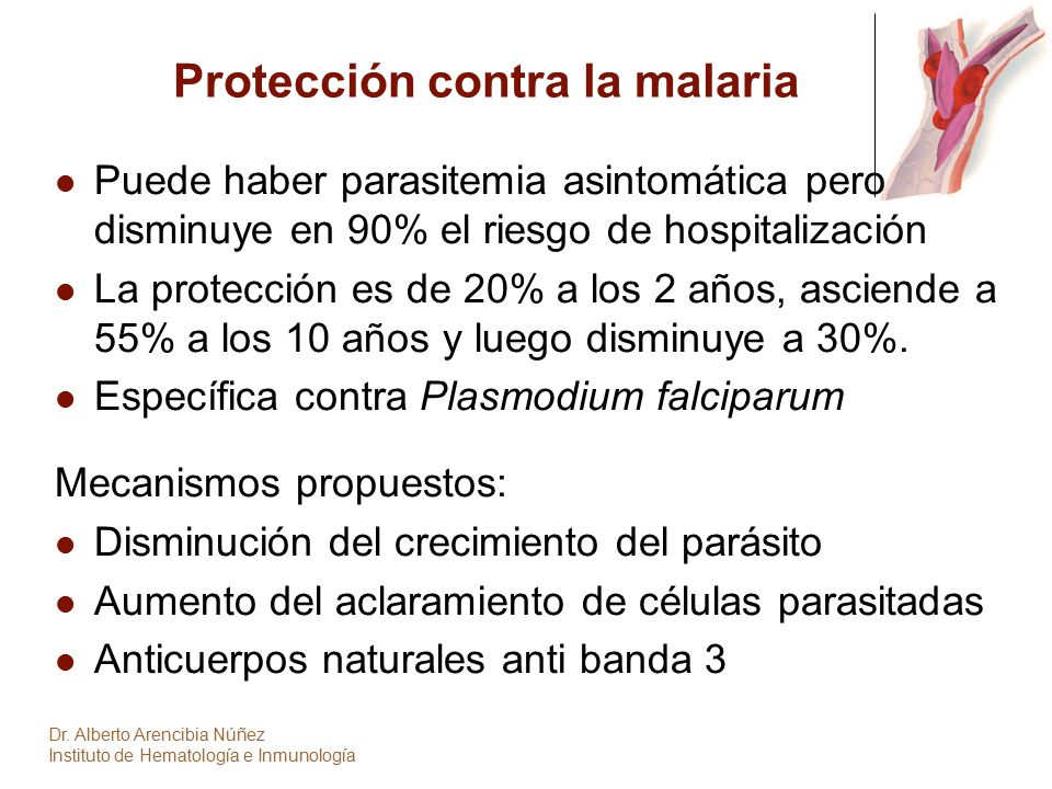 Protección contra la malaria