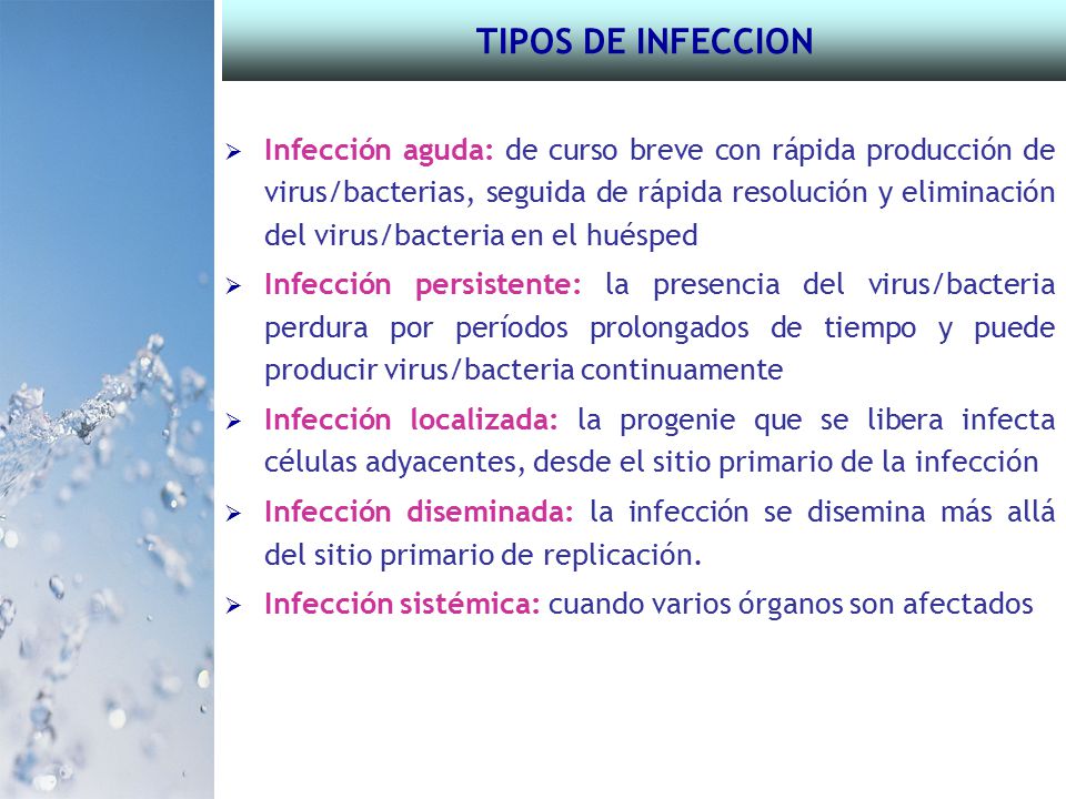 TIPOS DE INFECCION
