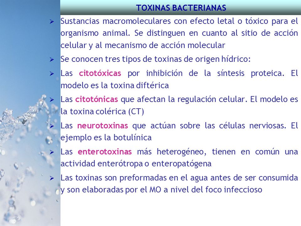 TOXINAS BACTERIANAS