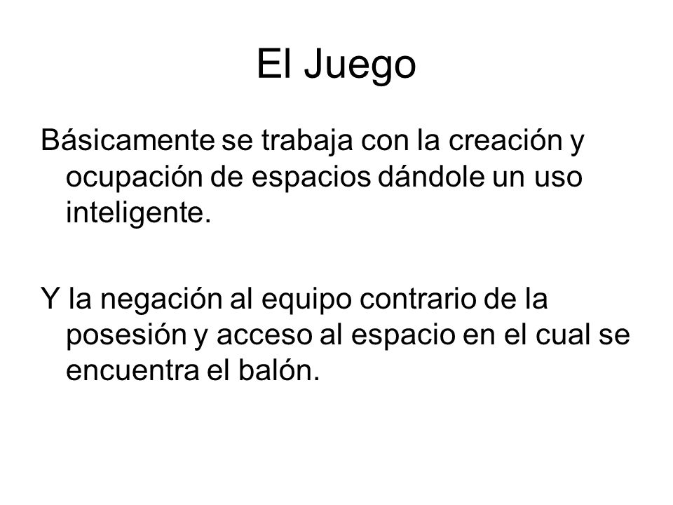 El Juego Básicamente se trabaja con la creación y ocupación de espacios dándole un uso inteligente.