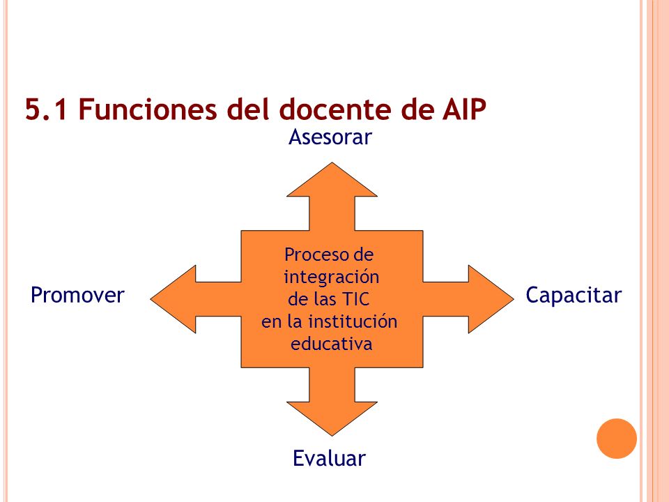 5.1 Funciones del docente de AIP