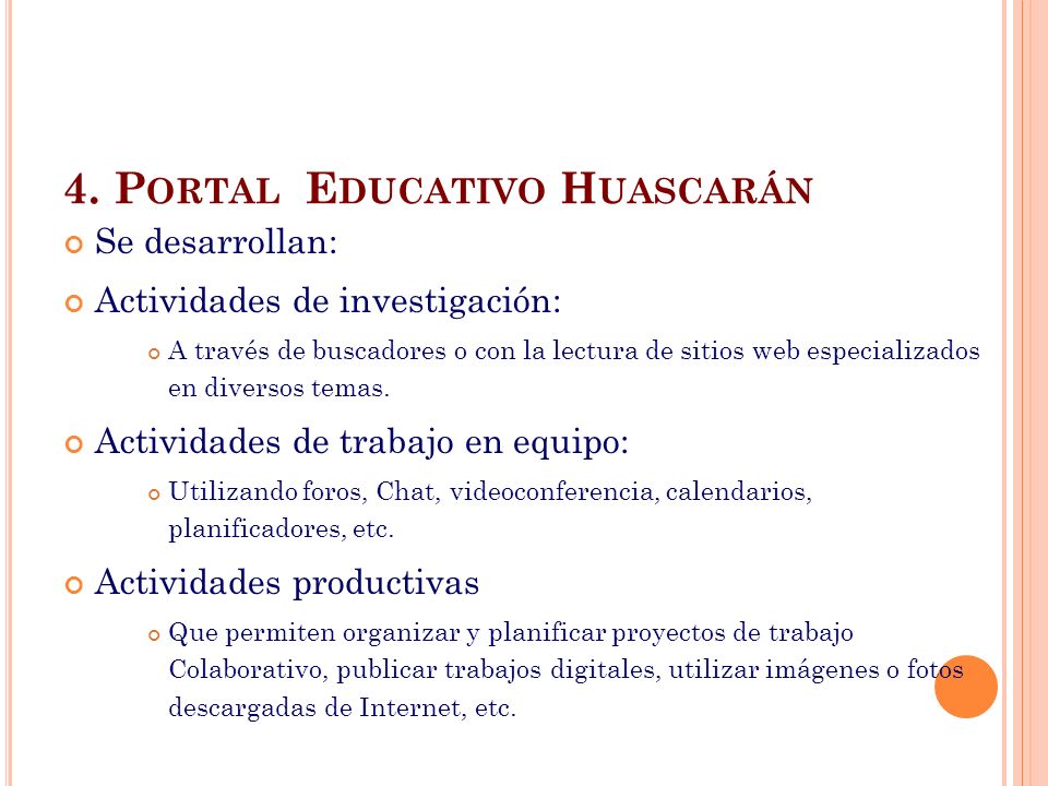 4. Portal Educativo Huascarán