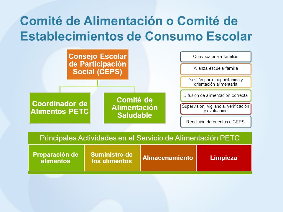 Comité de Alimentación o Comité de Establecimientos de Consumo Escolar
