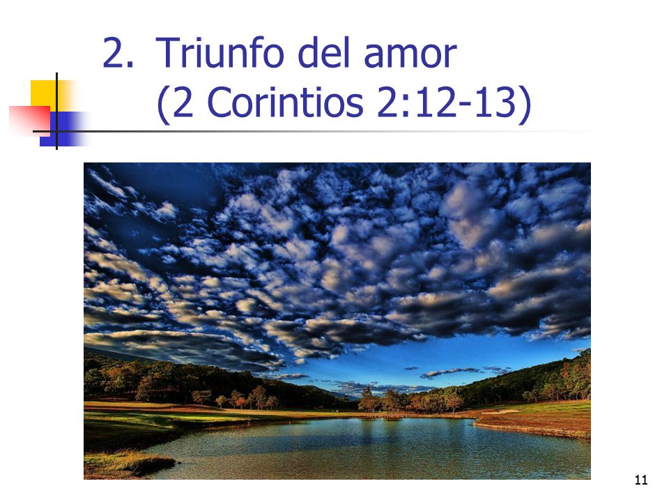 Triunfo del amor (2 Corintios 2:12-13)