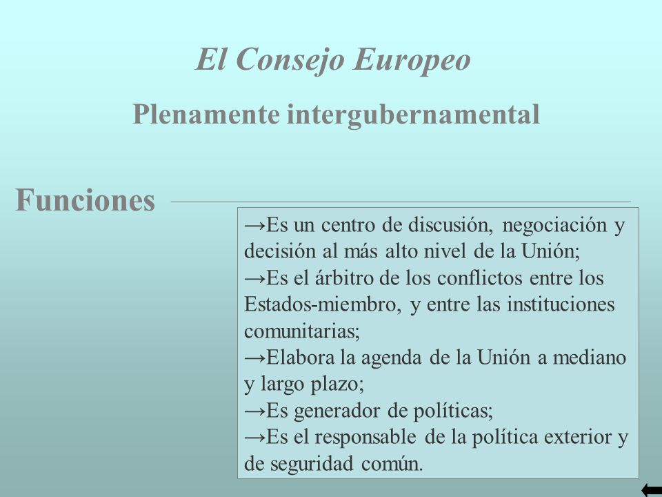 Plenamente intergubernamental