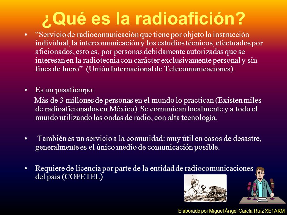 Qué es la radioafición? 