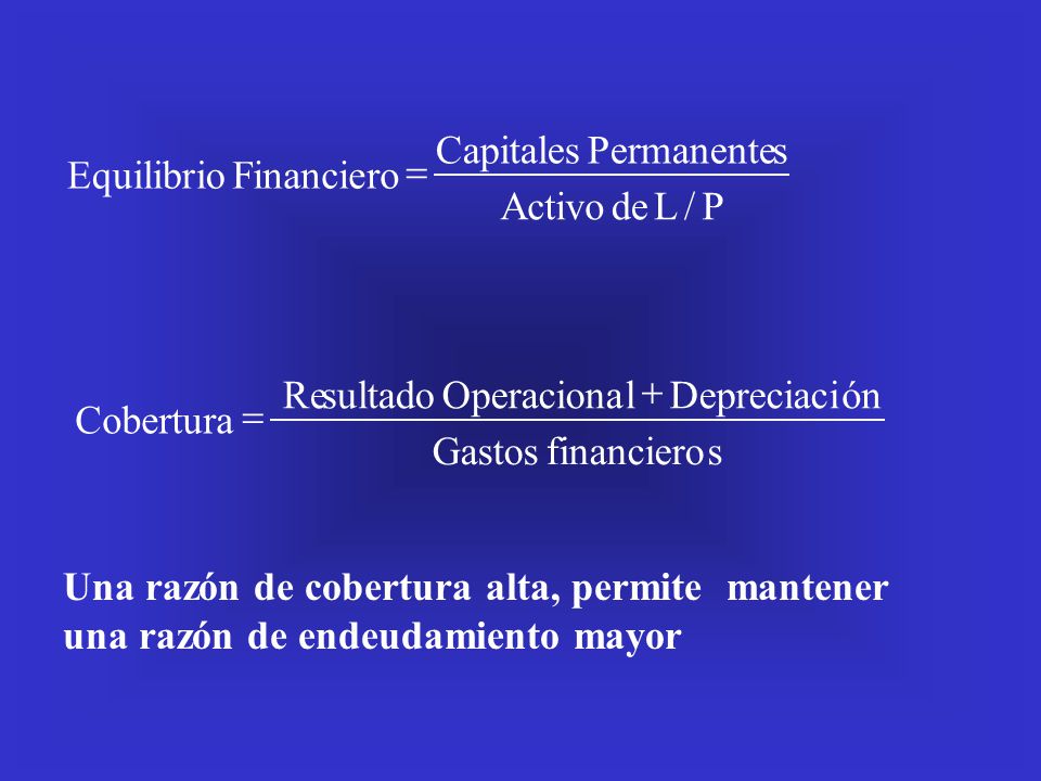 P / L. de. Activo. s. Permanente. Capitales. Financiero. Equilibrio. = s. financiero. Gastos.