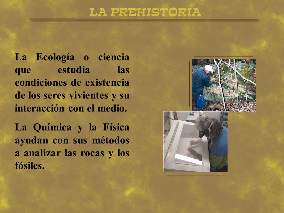 La Ecología o ciencia que estudia las condiciones de existencia de los seres vivientes y su interacción con el medio.