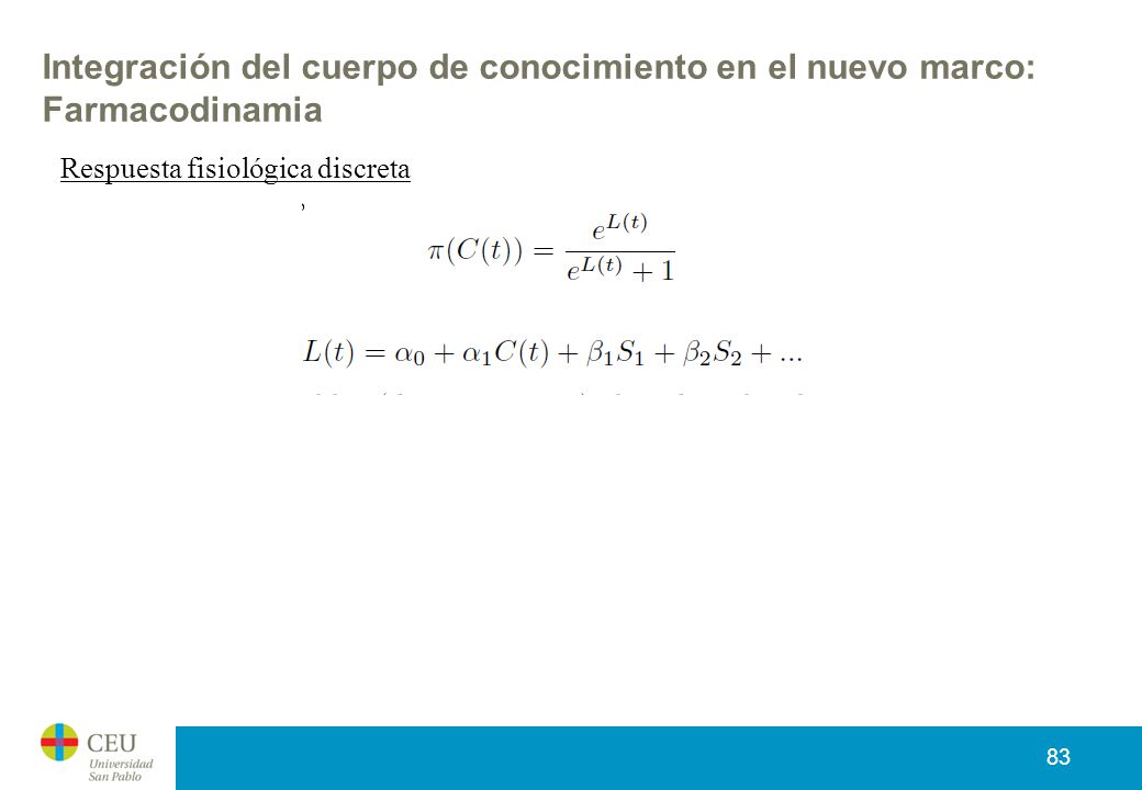 Integración del cuerpo de conocimiento en el nuevo marco: Farmacodinamia