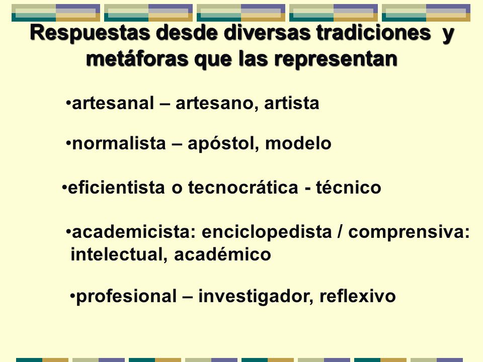 Respuestas desde diversas tradiciones y metáforas que las representan