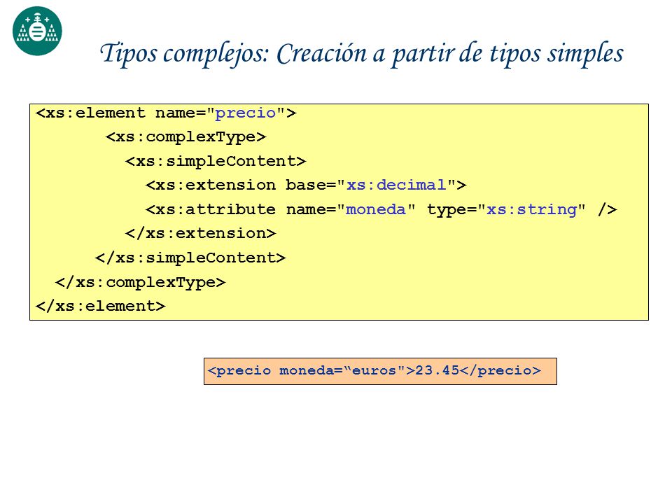Tipos complejos: Creación a partir de tipos simples