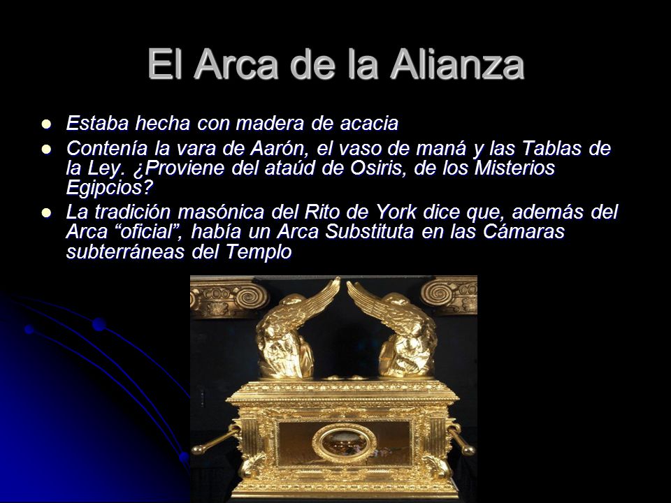 El Arca de la Alianza Estaba hecha con madera de acacia