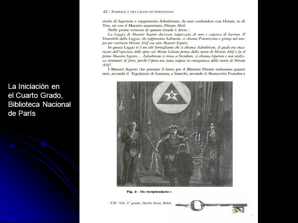 La Iniciación en el Cuarto Grado, Biblioteca Nacional de París