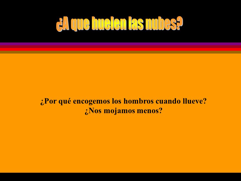 ¿Por qué encogemos los hombros cuando llueve ¿Nos mojamos menos