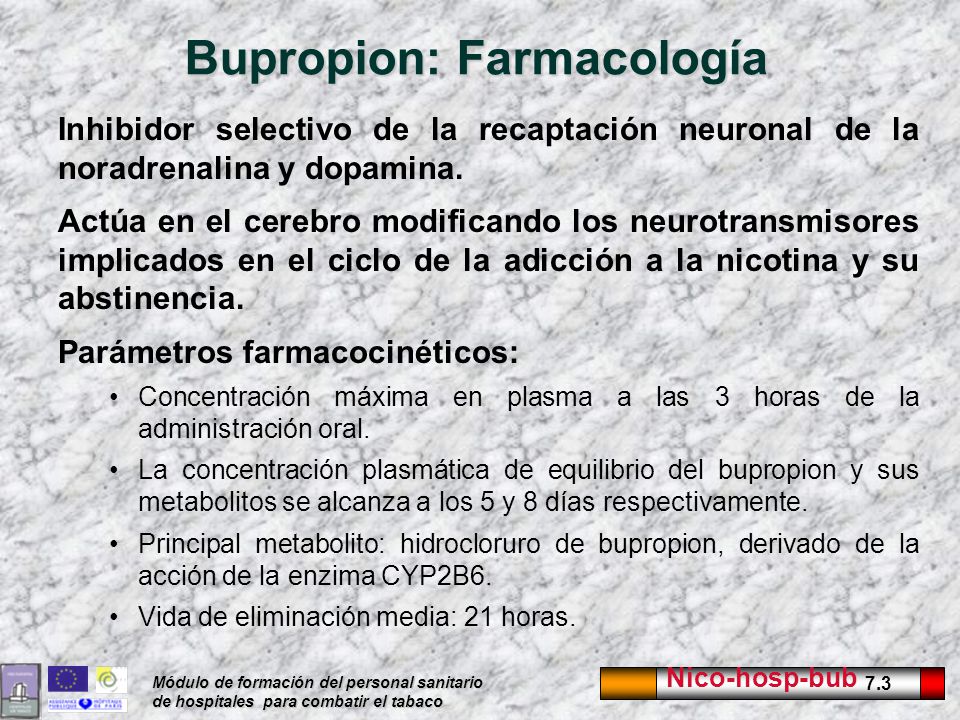 Bupropion: Farmacología