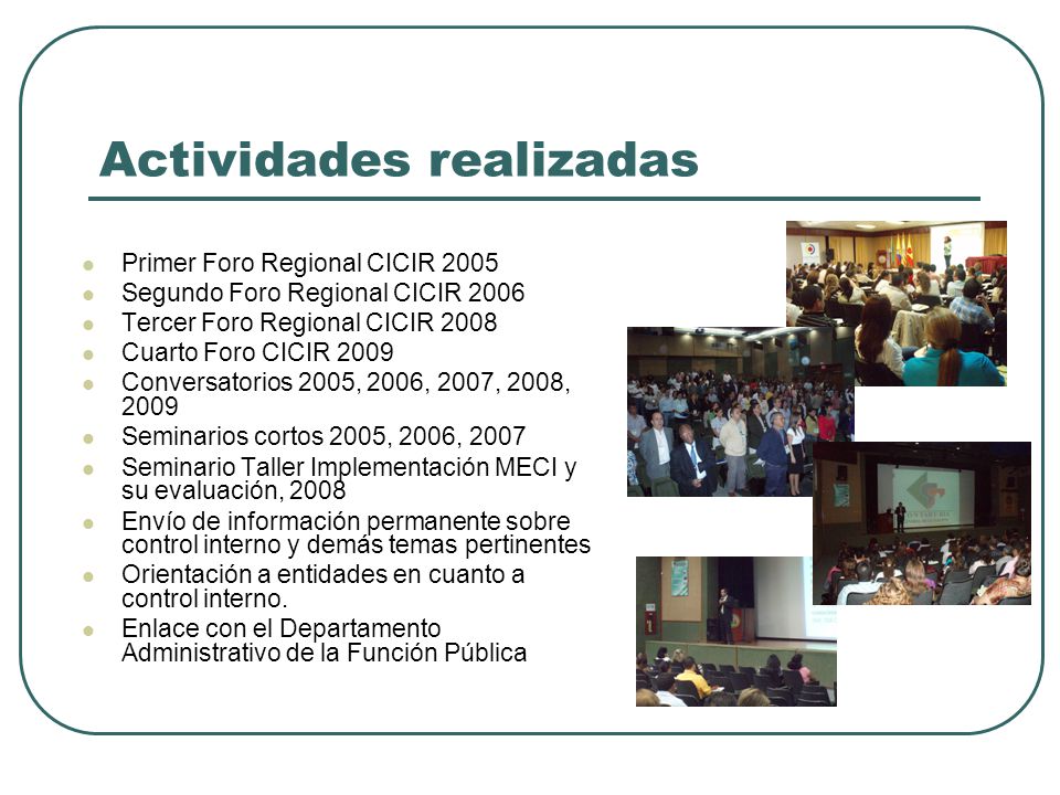 Actividades realizadas