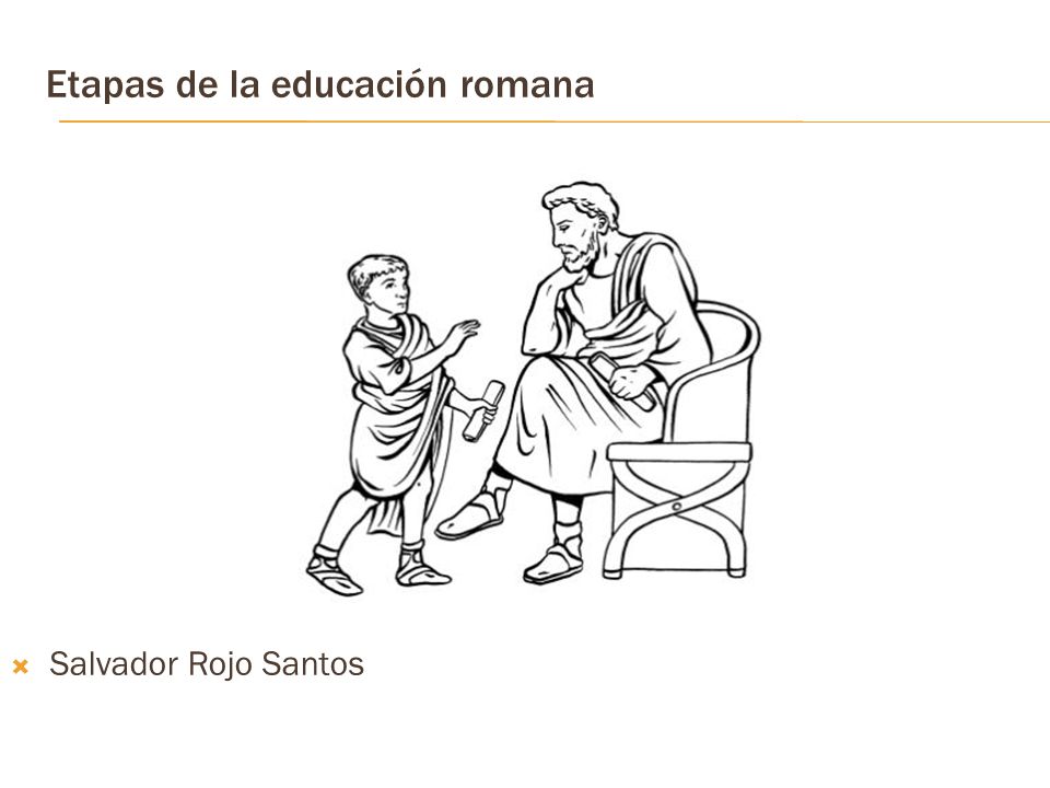 Etapas de la educación romana