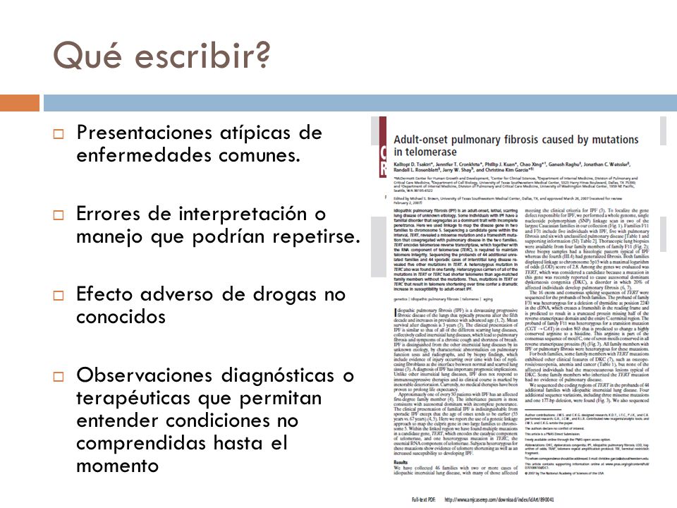 Qué escribir Presentaciones atípicas de enfermedades comunes.