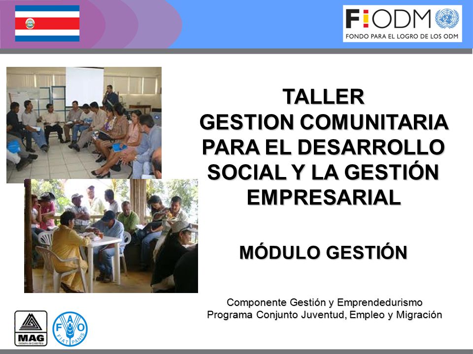 GESTION COMUNITARIA PARA EL DESARROLLO SOCIAL Y LA GESTIÓN EMPRESARIAL