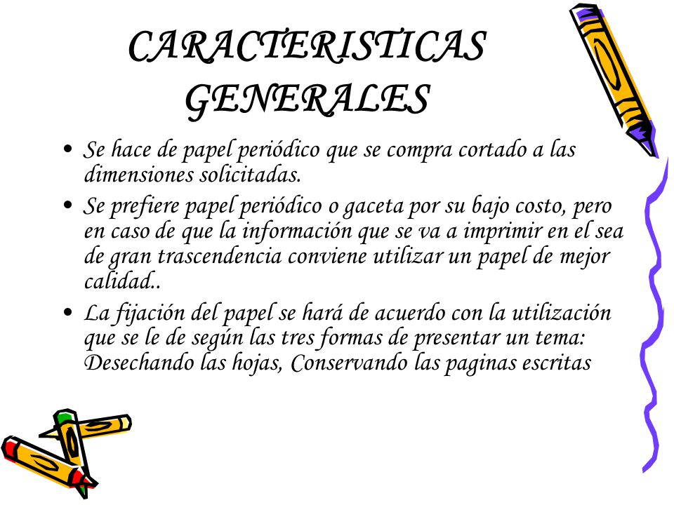 CARACTERISTICAS GENERALES