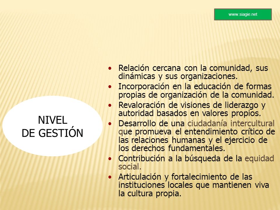 Relación cercana con la comunidad, sus dinámicas y sus organizaciones.