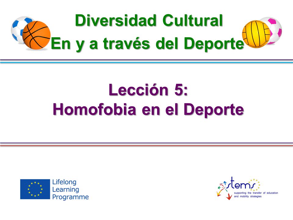 En y a través del Deporte Homofobia en el Deporte