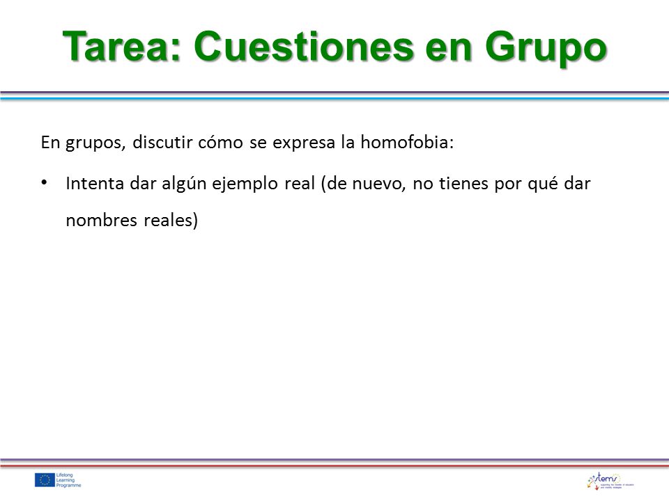 Tarea: Cuestiones en Grupo