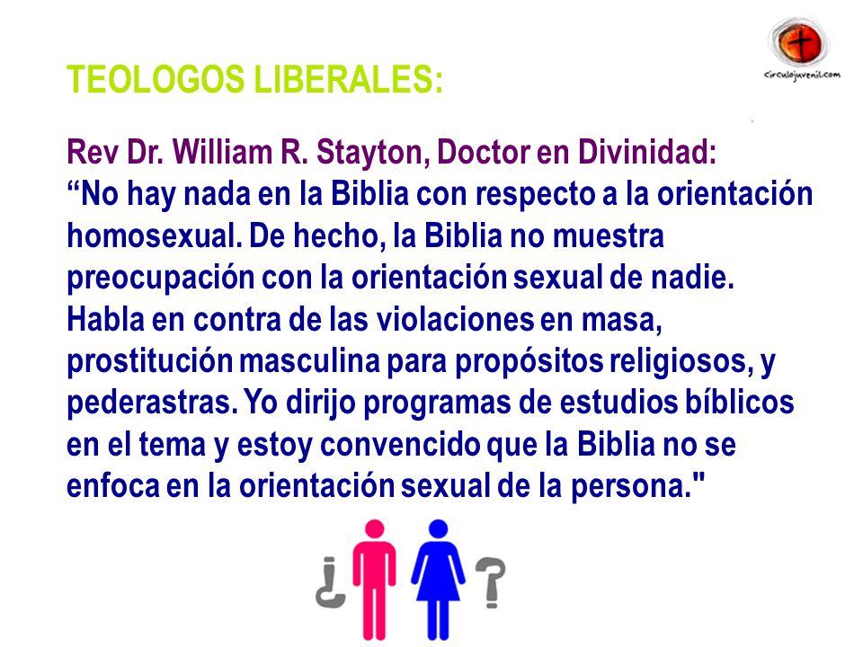 TEOLOGOS LIBERALES: Rev Dr. William R. Stayton, Doctor en Divinidad: