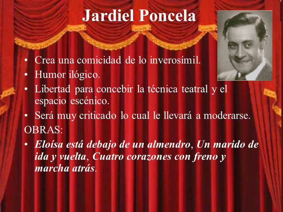 Jardiel Poncela Crea una comicidad de lo inverosímil. Humor ilógico.