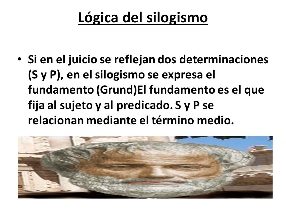 Lógica del silogismo