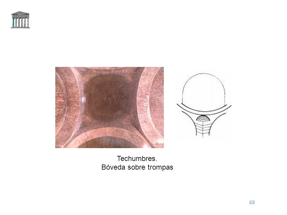 Techumbres. Bóveda sobre trompas